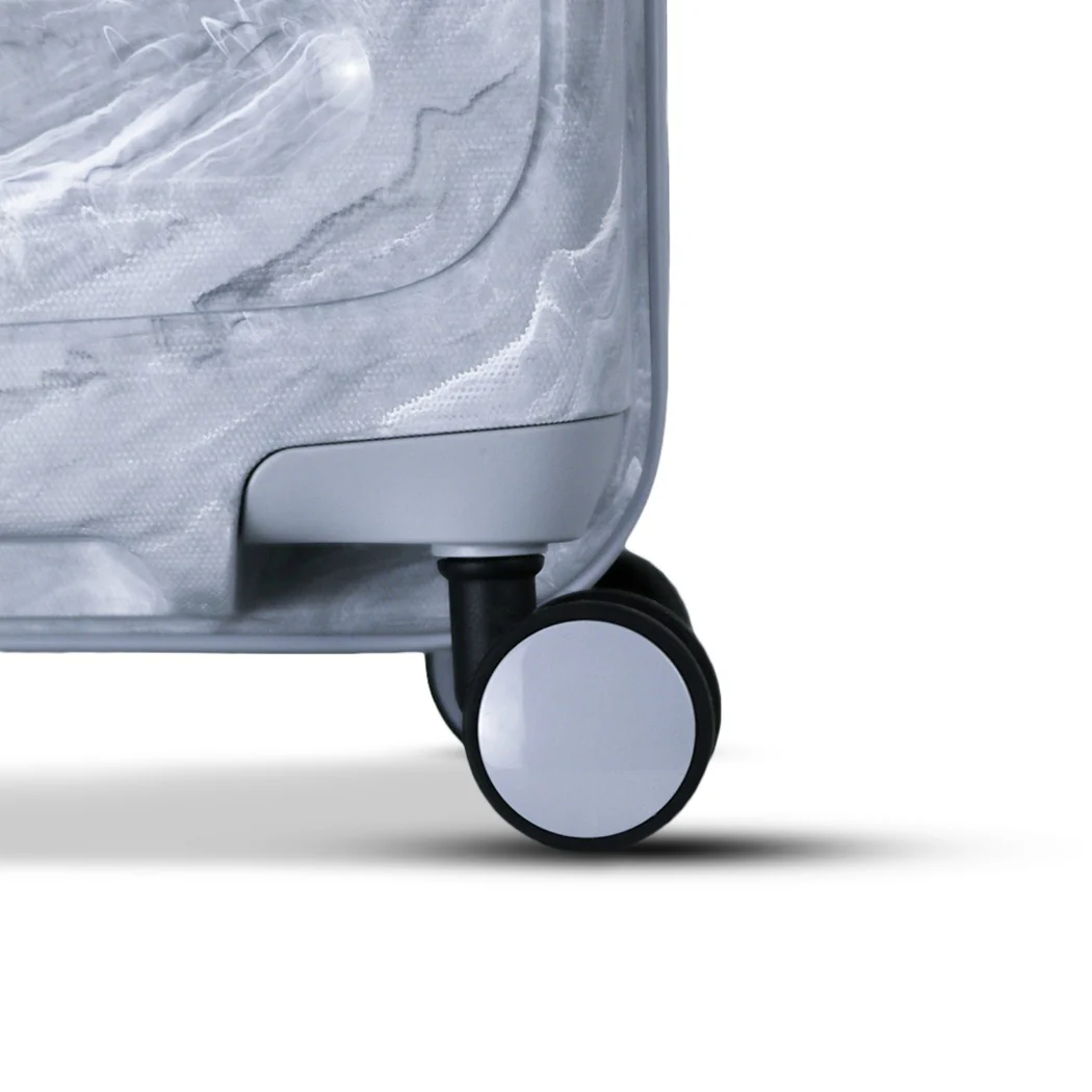 סט מזוודות קשיחות בעיצוב מיוחד דגם Marble מבית המותג השוויצרי SwissBrand - Image 9