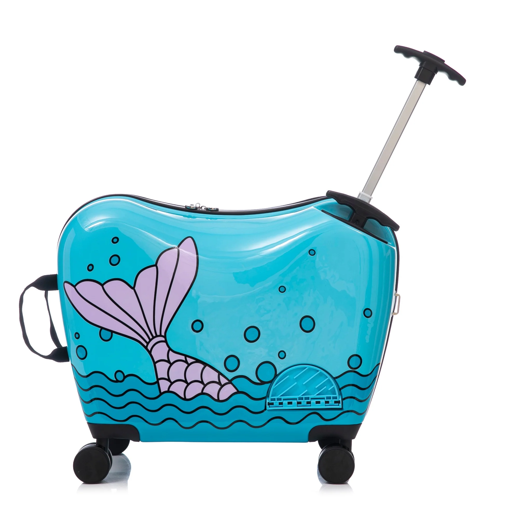מזוודת ילדים צבעונית ומעוצבת מבית Marshmelo דגם Blue Mermaid - Image 6