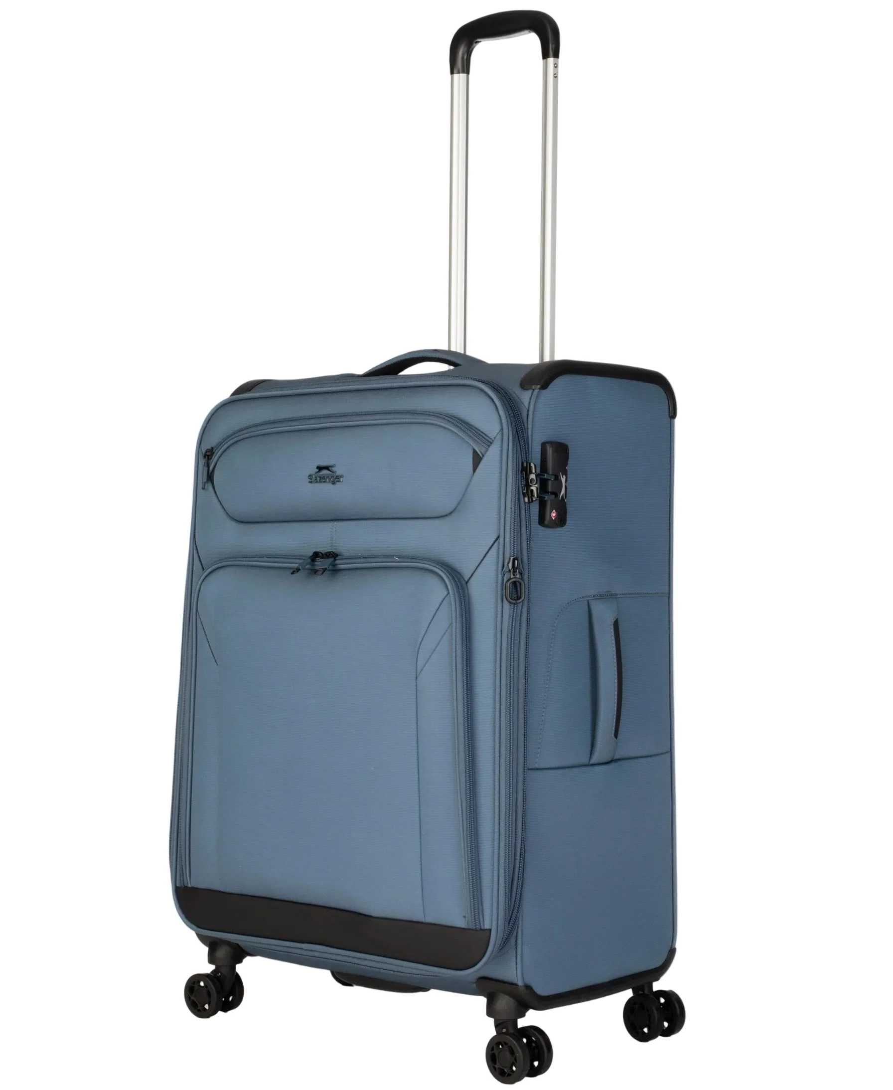 סט מזוודות בד פרמיום בגודל ענק 19"+25"+31" , של המותג SLAZENGER דגם New York II XL - Image 11