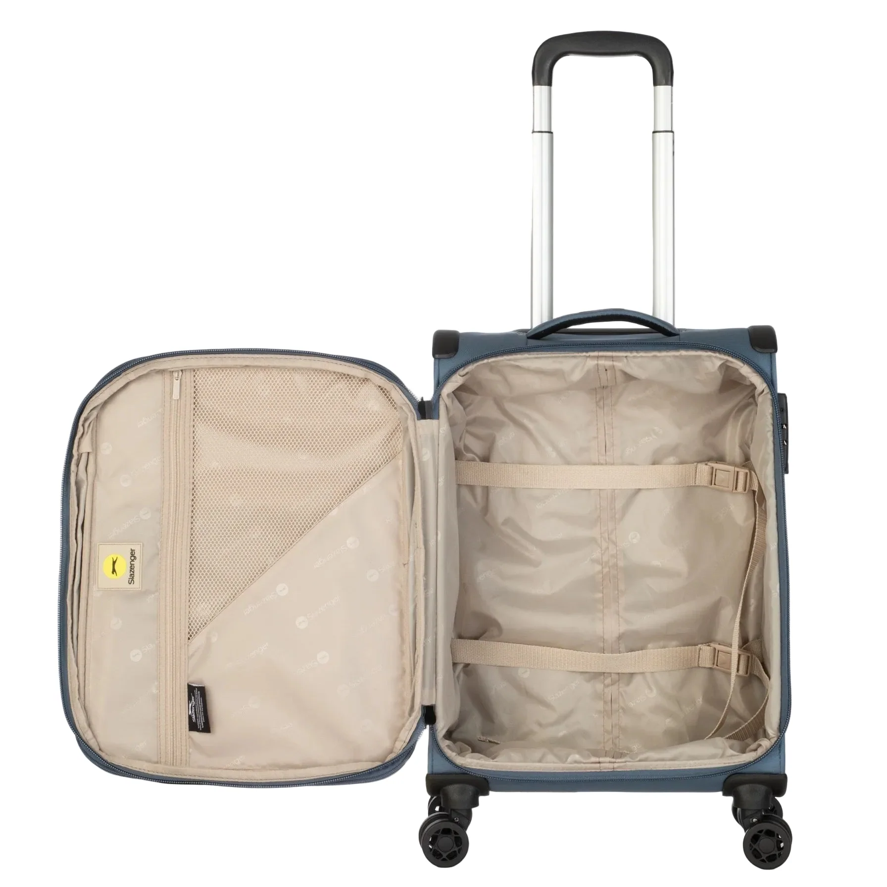 סט מזוודות בד פרמיום בגודל ענק 19"+25"+31" , של המותג SLAZENGER דגם New York II XL - Image 12