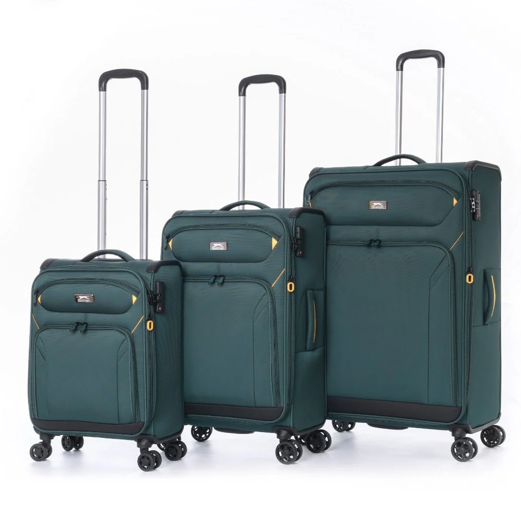 סט מזוודות בד פרמיום בגודל ענק 19"+25"+31" , של המותג SLAZENGER דגם New York II XL - Image 4