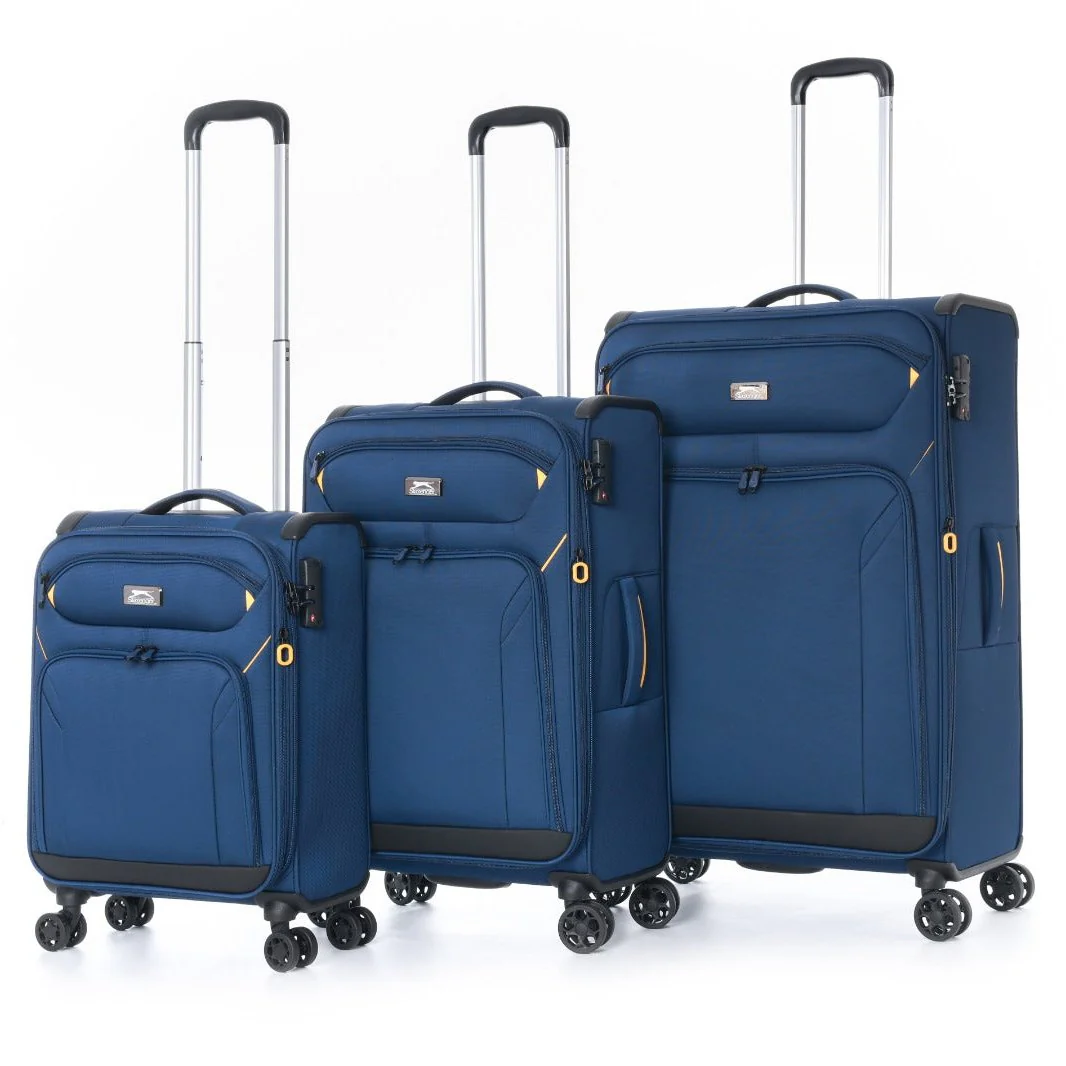 סט מזוודות בד פרמיום בגודל ענק 19"+25"+31" , של המותג SLAZENGER דגם New York II XL - Image 5