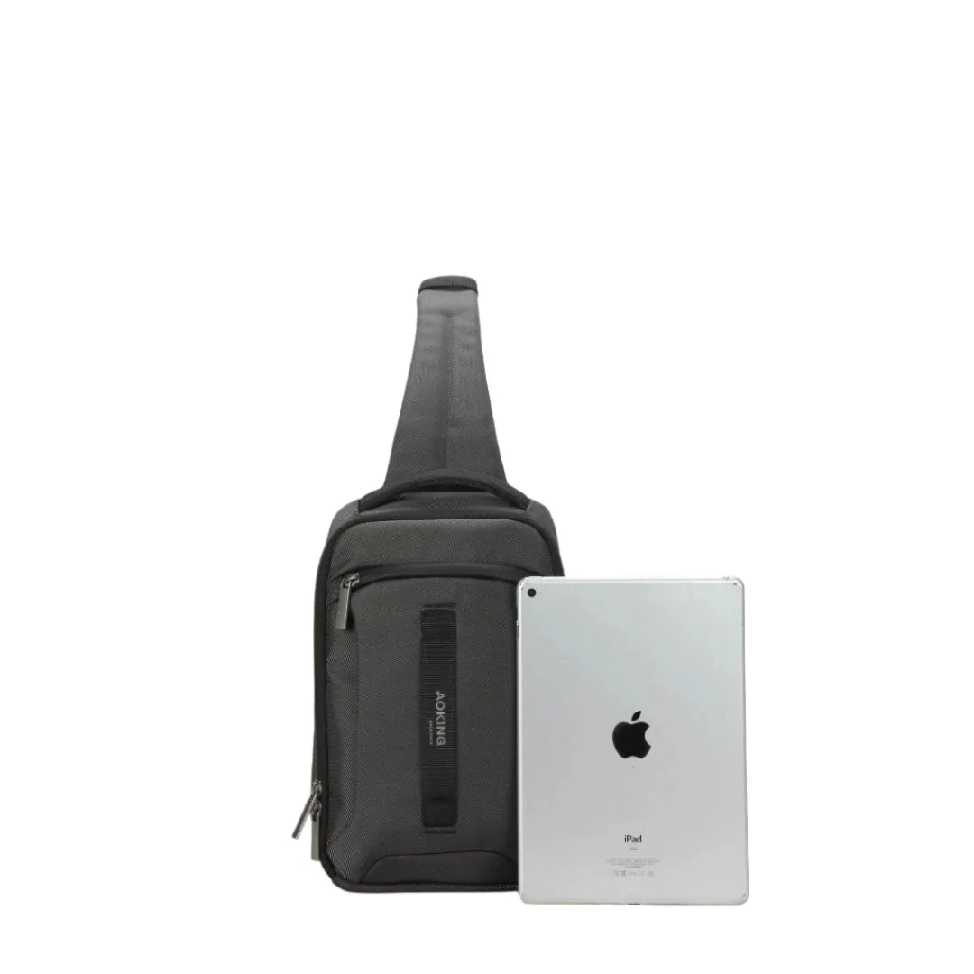 תיק צד אוכף שחור פונקציונלי לגבר AOKING SY3096-5 - Image 4