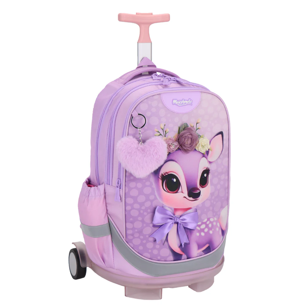 מארז תיק אורתופדי 9 ב 1 כולל עגלה דגם איילה Dreamland Deluxe מבית Marshmelo - Image 4