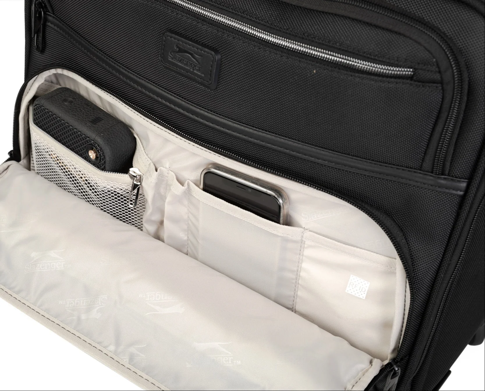 מזוודת טרולי עסקים עם תא לללפטופ LAPTOP CASE מבית המותג SLAZENGER סדרת OXFORD - Image 12