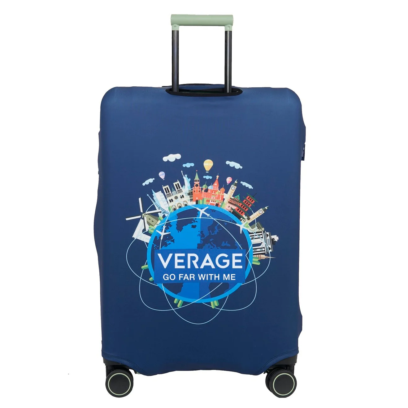 כיסוי מזוודה אלסטי Medium מבית VERAGE לזיהוי והגנה משריטות למזוודות בגודל בינוני - Image 10
