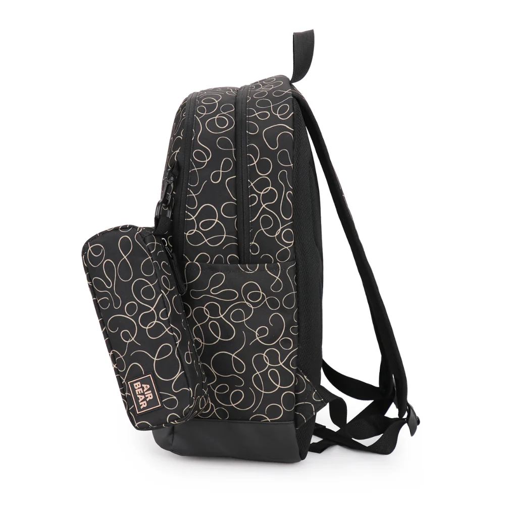 תיק גב וקלמר דגם Street Icon Pro שחור מבית Air Bear - Image 7
