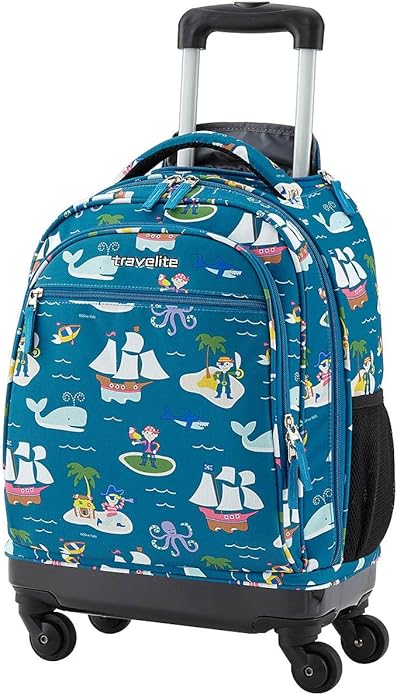 תיק על גלגלים טרולי לילדים מבית המותג TRAVEL LITE דגם Pirate - Image 2