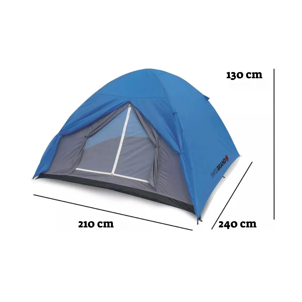אוהל קמפינג 4 אנשים - 2 עונות מבית SWISSBRAND דגם CLASSIC TENT - Image 2