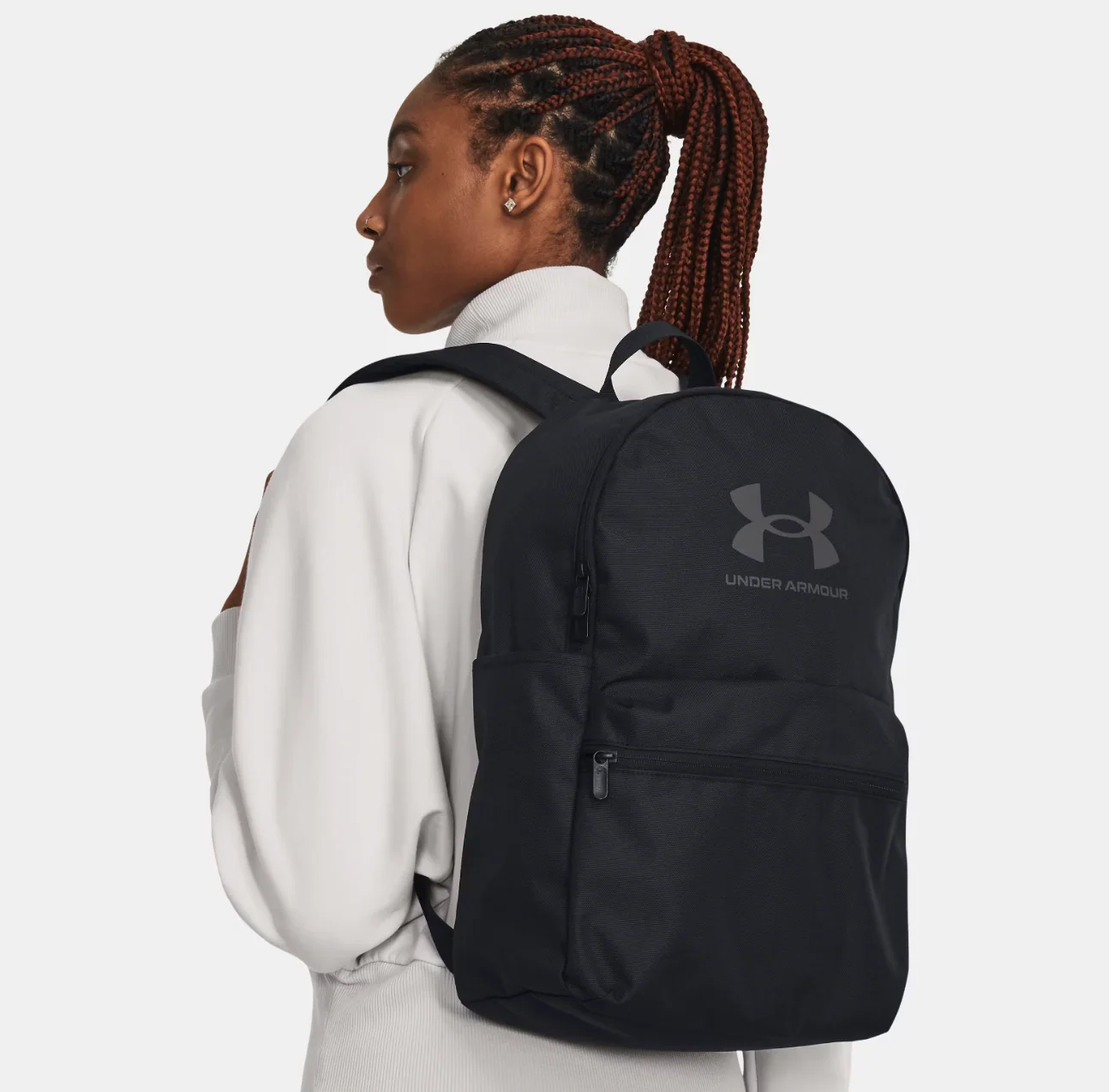 תיק גב Under Armour ספורטיבי עם תא לבקבוק דגם Essential Lite 20L - Image 4