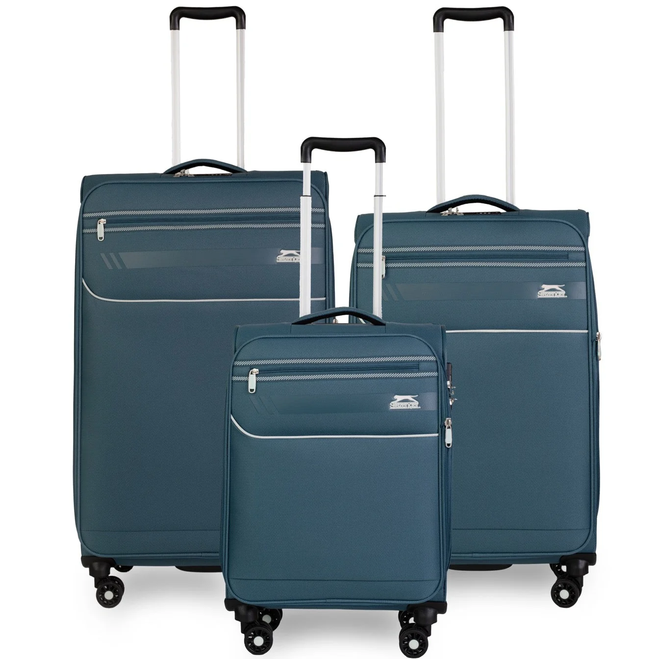 סט 3 מזוודות בד פרמיום קלות במיוחד דגם B-lite II מבית חברת היוקרה Slazenger