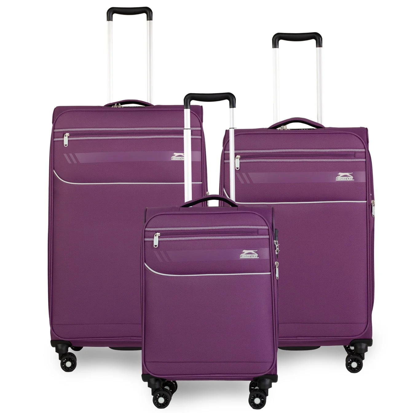 סט 3 מזוודות בד פרמיום קלות במיוחד דגם B-lite II מבית חברת היוקרה Slazenger - Image 3
