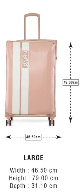 מזוודה בד גדולה 28" אופנתית מבית מעצבת העל Donna Karan DKNY דגם INSTINCT 408 - Image 11