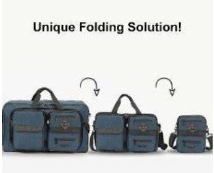 תיק מתקפל לנסיעות מתלבש על מזוודה מבית AOKING דגם DUFFEL TRAVEL BAG 45L - Image 2