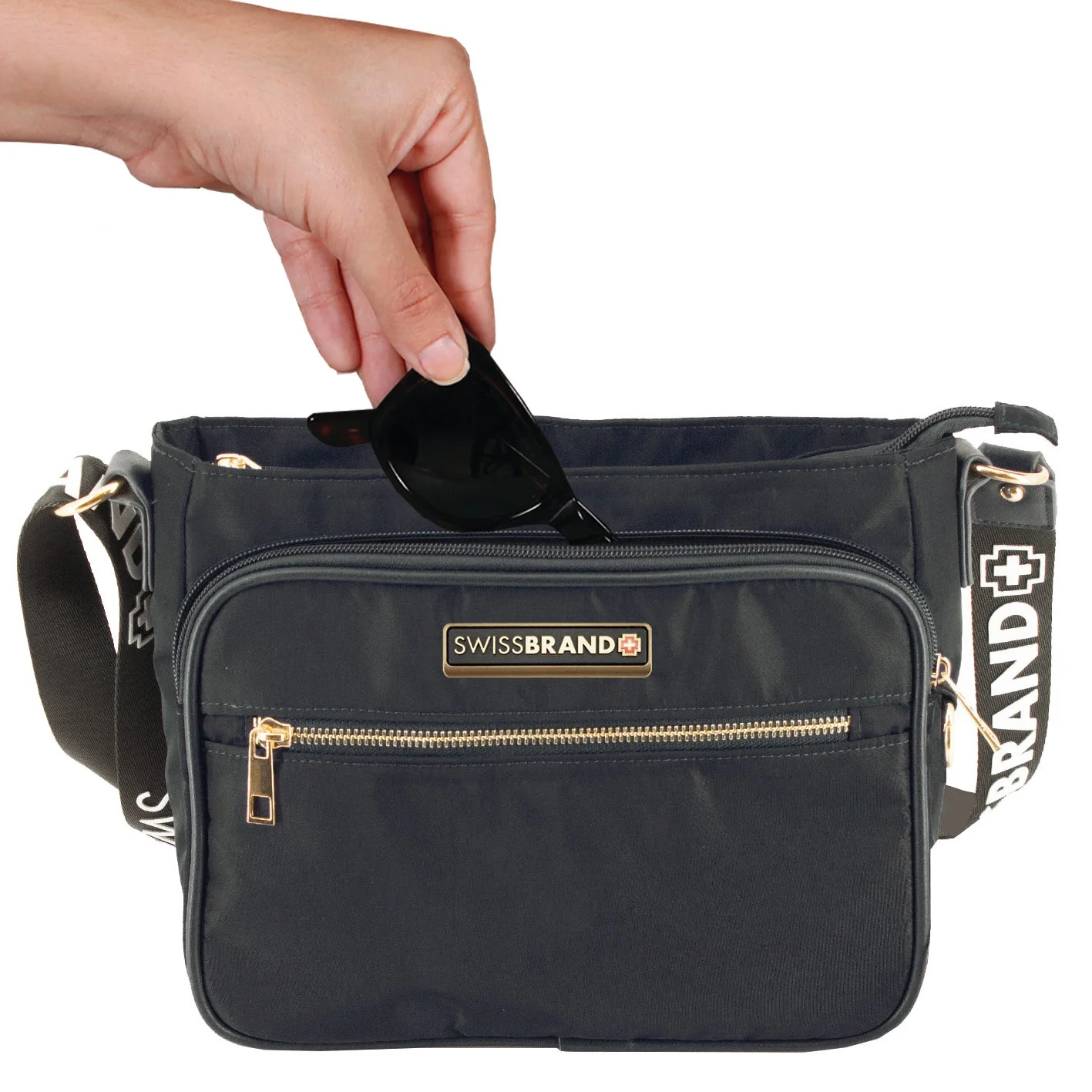 תיק צד CROSSBODY אלגנטי ושיקי מבית המותג השוויצרי SwissBrand דגם Granada - Image 6